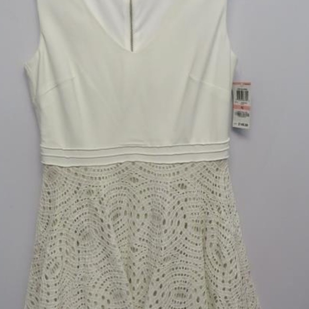INC. Elegant White Lace Dress